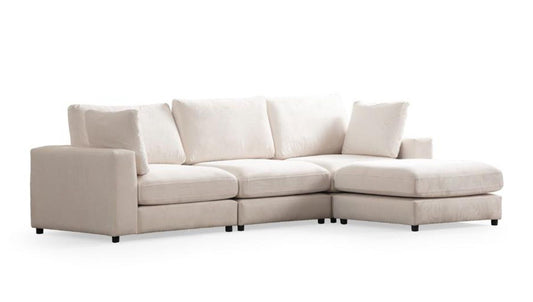 Canapé Julia 3+1 – Couleur Blanche (blanc cassé)