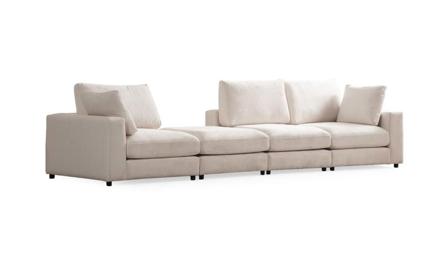 Canapé Julia 3+1 – Couleur Blanche (blanc cassé)